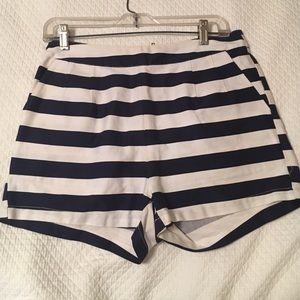 Ellison Ellison Ellison navy and white shorts